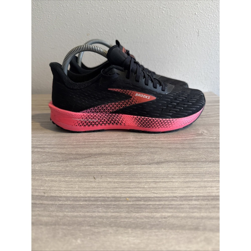 Brooks Hyperion Tempo Running Shoes Womens Size 8.5 Black Pink 1203281B086